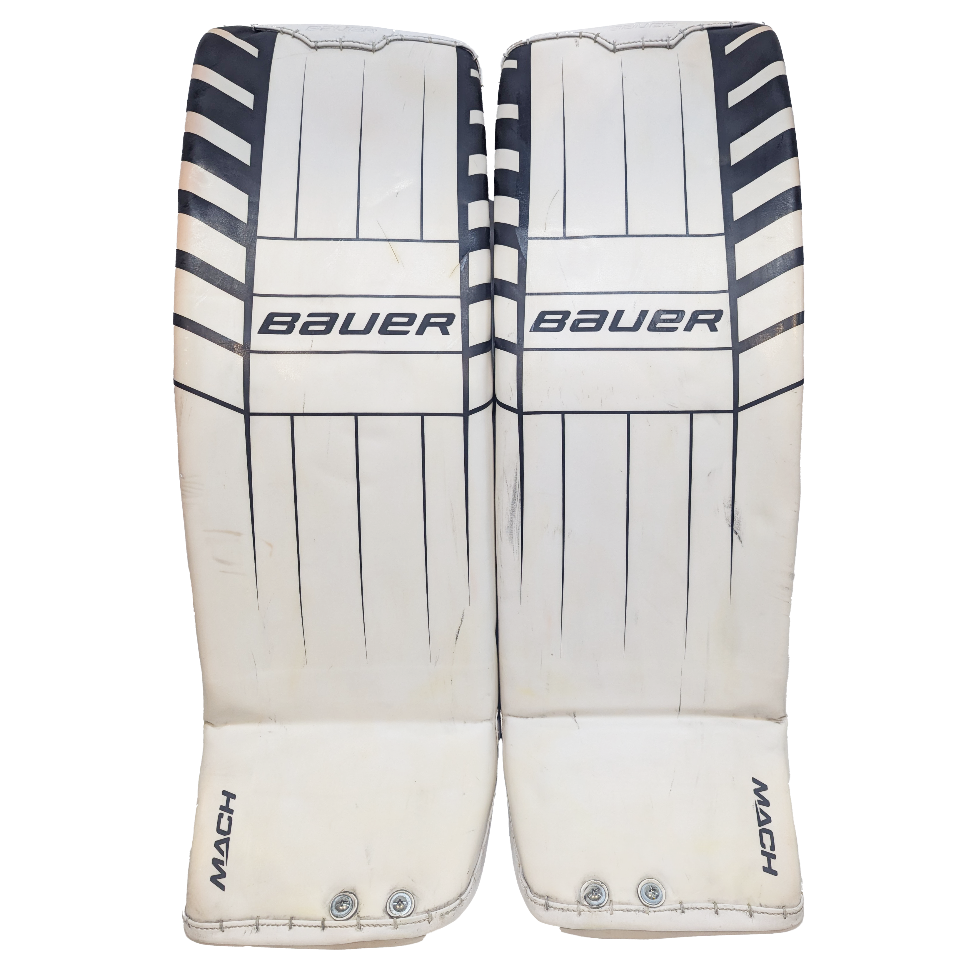 Bauer Supreme Mach - Ensemble complet de gardien de but Pro Stock d'occasion (blanc/noir/argent)
